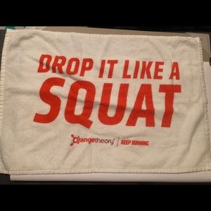 Two OrangeTheory Fitness towels